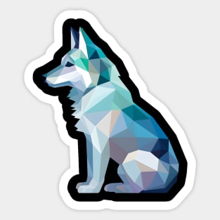 Wolf Blue Ice Sticker